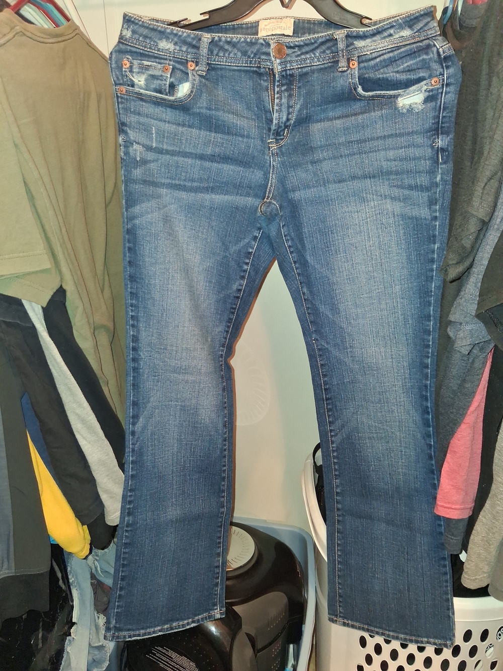 Aeropostale Women's Medium Blue Boot-Cut Jeans